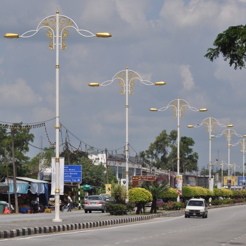OLE Decorative Street Lighting Pole at Terengganu, Malaysia